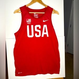Nike USA red tank size medium.